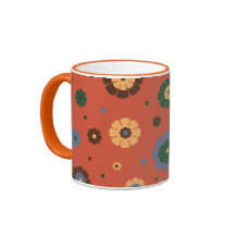 Tasse der Retro-Blume