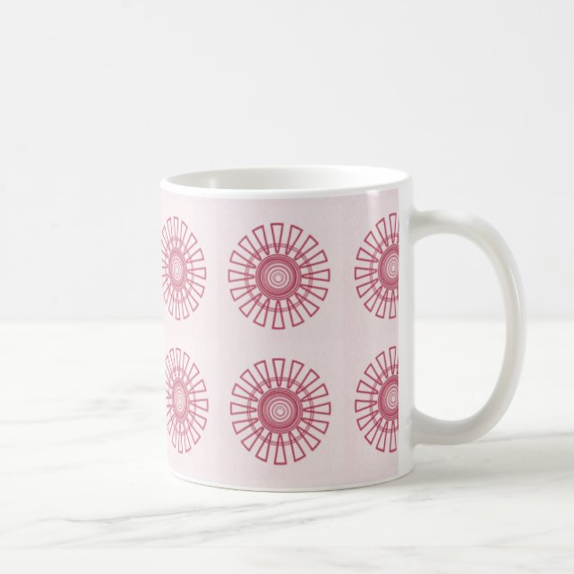 Tasse der Retro-Flora, Magenta (Rechts)