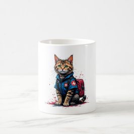 Tasse der Rettungskatzenkatze - heroisches medizin