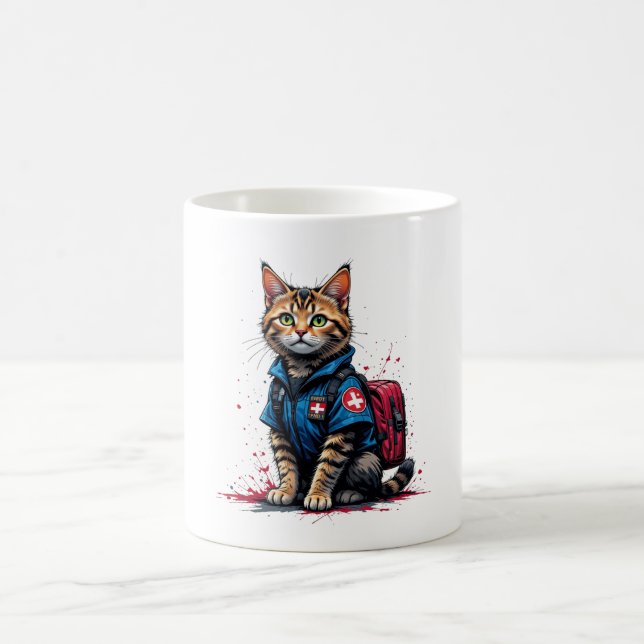 Tasse der Rettungskatzenkatze - heroisches medizin (Mittel)