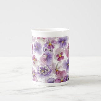 Tasse der rosa und Lila Knochen-China