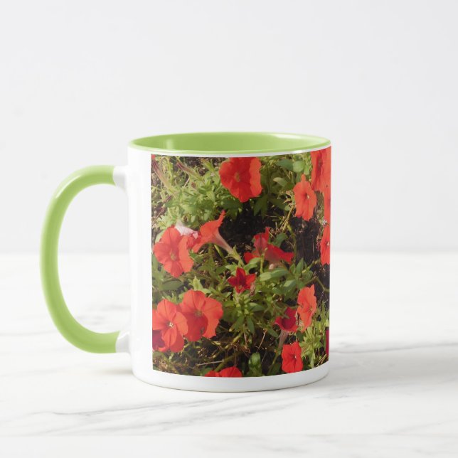 Tasse der roten Blume (Links)