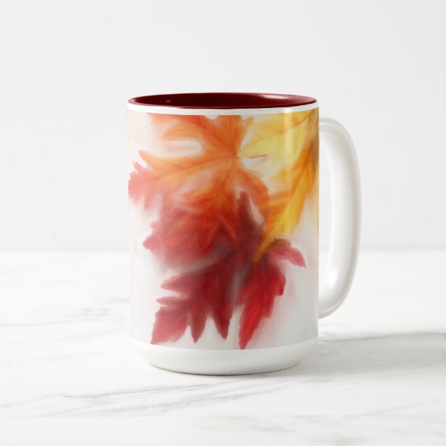 Tasse der sanften Herbstfälle-Keramik (VorderseiteRechts)