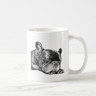 Tasse der Schlafenfranzösischen Bulldogge