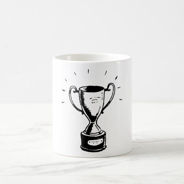 Tasse der Schwarz-Weiß-Trophäe (Mittel)