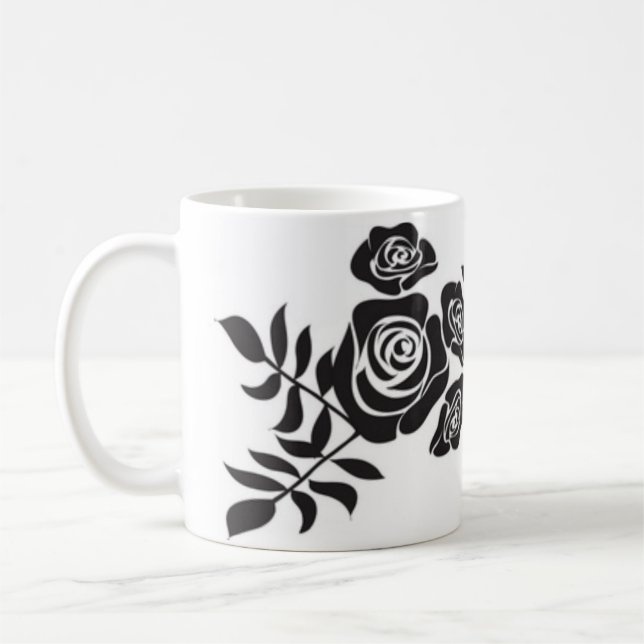 Tasse der Schwarzen Rose für Bestie (Links)