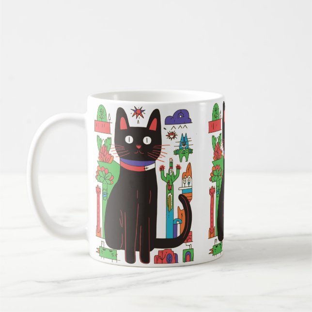 Tasse der spielerischen Black Cat (Links)