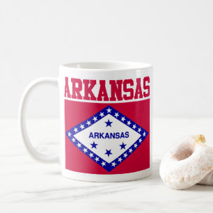 Tasse der Staatsflagge Arkansas