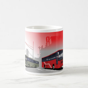 Tasse der Stadtbusse