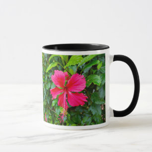 Tasse der tropischen Blume