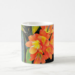 Tasse der tropischen Blume