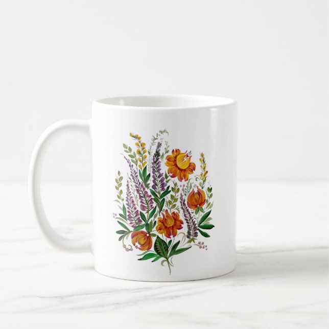 Tasse der ukrainischen Blume (Links)