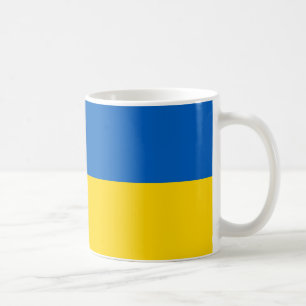 "Tasse der ukrainischen Flagge - eine lebendige Ke Kaffeetasse