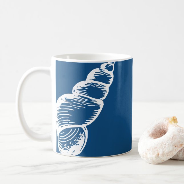 Tasse der Vintagen Muschel (Mit Donut)