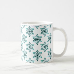 Tasse der Vintagen Sternexplosion, Aquamarin