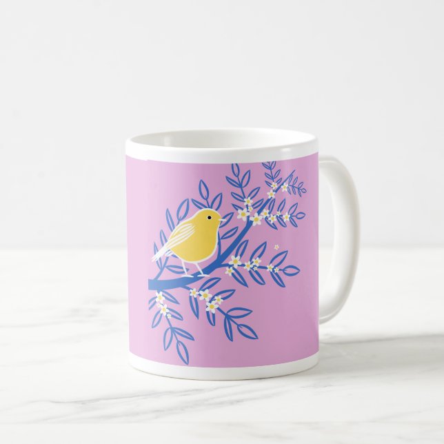 Tasse der Vogelkunst (VorderseiteRechts)