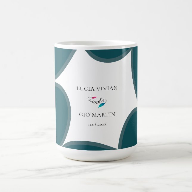 Tasse der Waldgrüne Gastgeschenk Hochzeit (Mittel)
