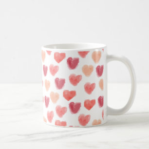 Tasse der Watercolor-Herz-