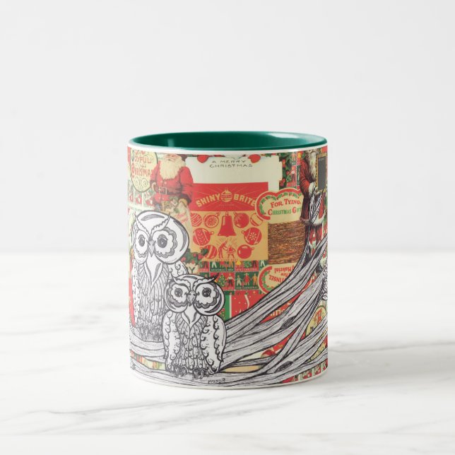 Tasse der Weihnachtseulen-2 (Mittel)