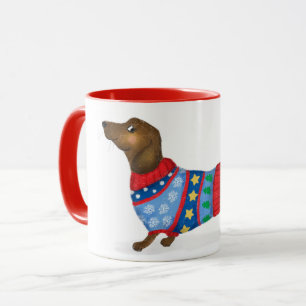 Tasse der Weihnachtszeit-Dackel
