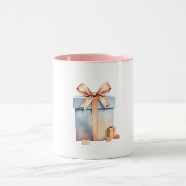 Tasse der Weihnachtszeit-Geschenkboxen (Zentrum)