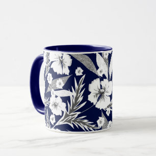 Tasse der weißen Blume