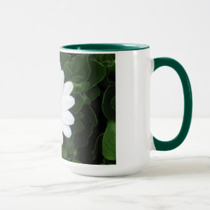 Tasse der weißen Blume - wählen Sie Stil & Farbe