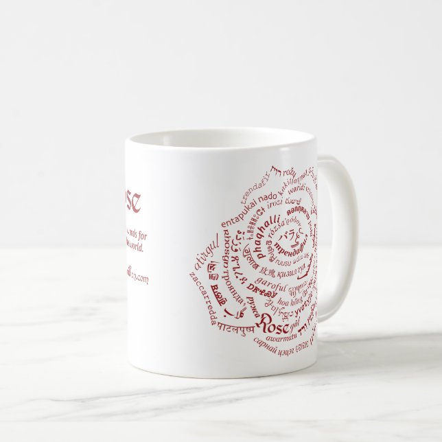 Tasse der WeltWord-Rose (VorderseiteRechts)