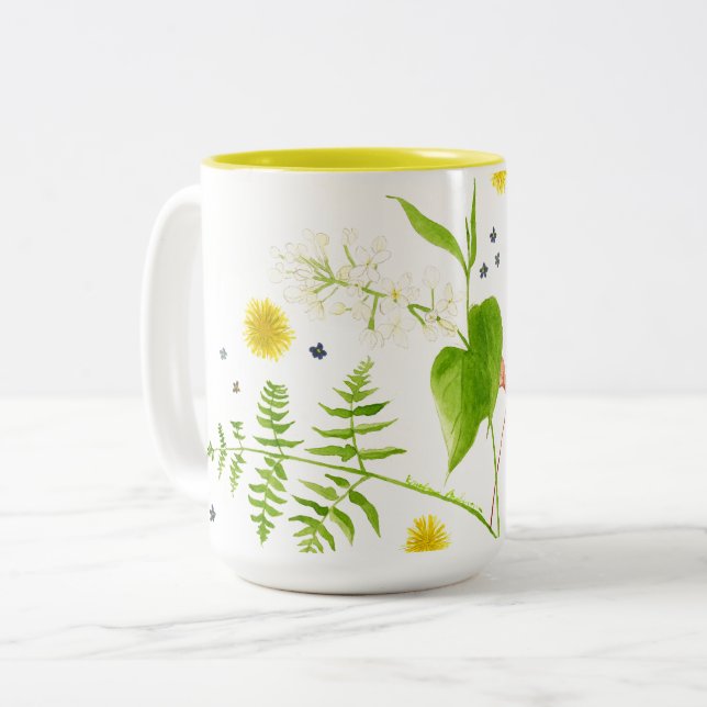 Tasse der wild lebenden Blume (Vorderseite Links)