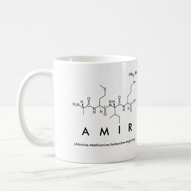 Tasse des Amir-Peptids (Links)