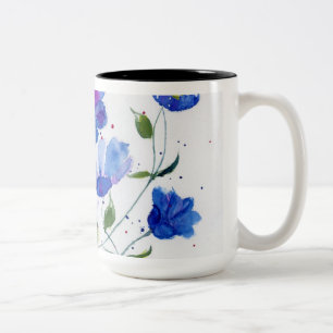 Tasse des Aquarell-Designers - Schöne, lebendige B