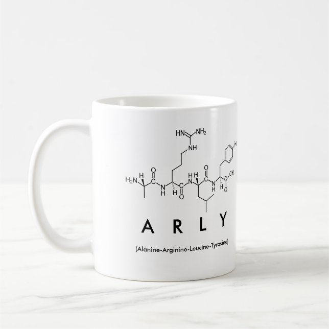 Tasse des Arly Peptids (Links)