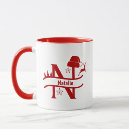 Tasse des benutzerdefinierten Buchstabens N Name d