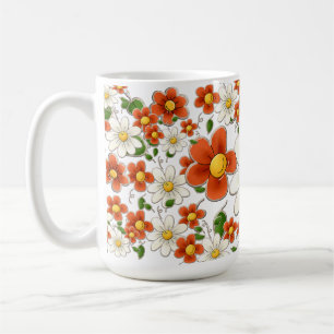 Tasse des Blumenkaffees