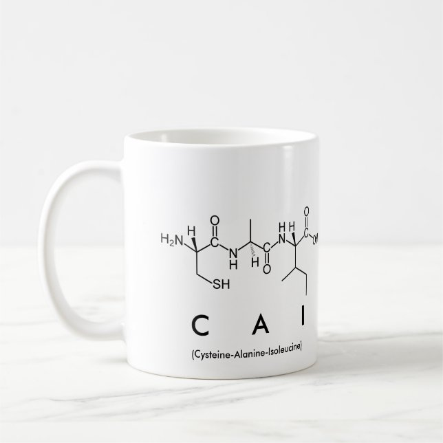 Tasse des Cai-Peptids (Links)