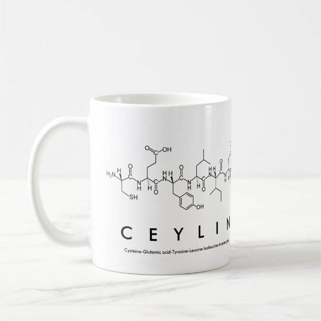 Tasse des Ceylin-Peptids (Links)