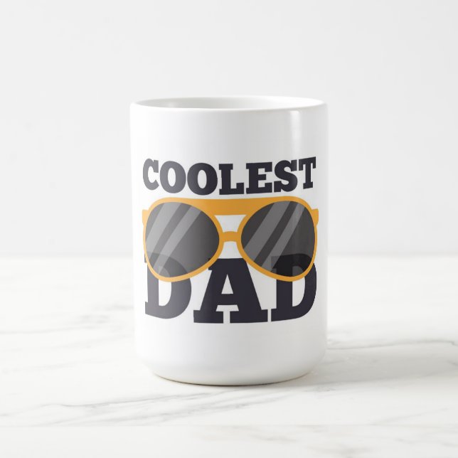 Tasse des coolen Vaters Vatertag Kaffee (Mittel)