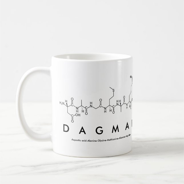 Tasse des Dagmar-Peptids (Links)