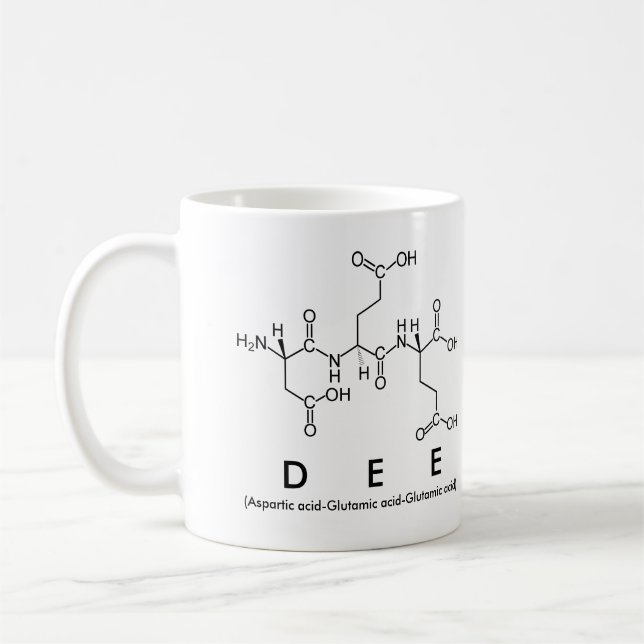 Tasse des Dee-Peptids (Links)
