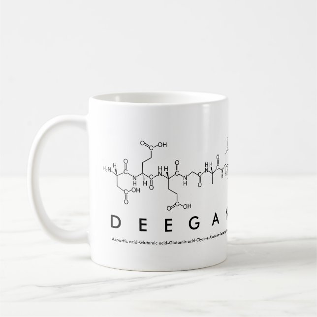 Tasse des Deegan-Peptids (Links)