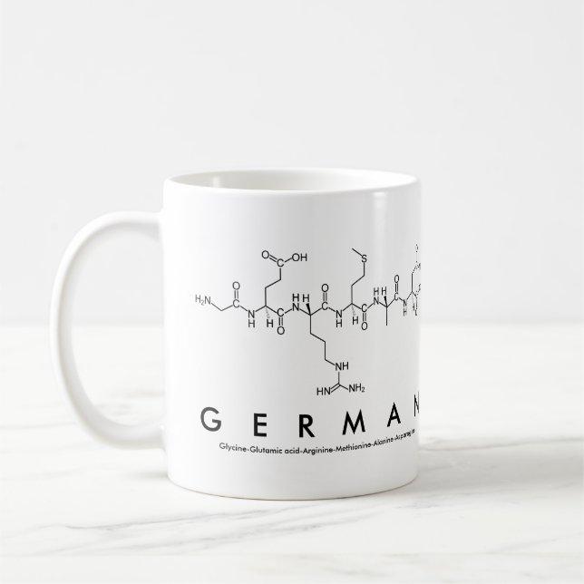 Tasse des deutschen Peptids (Links)