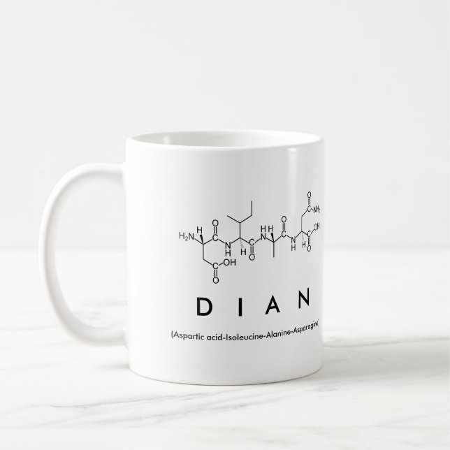 Tasse des Dian-Peptids (Links)