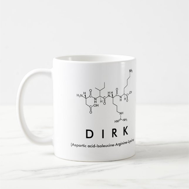 Tasse des Dirk-Peptids (Links)