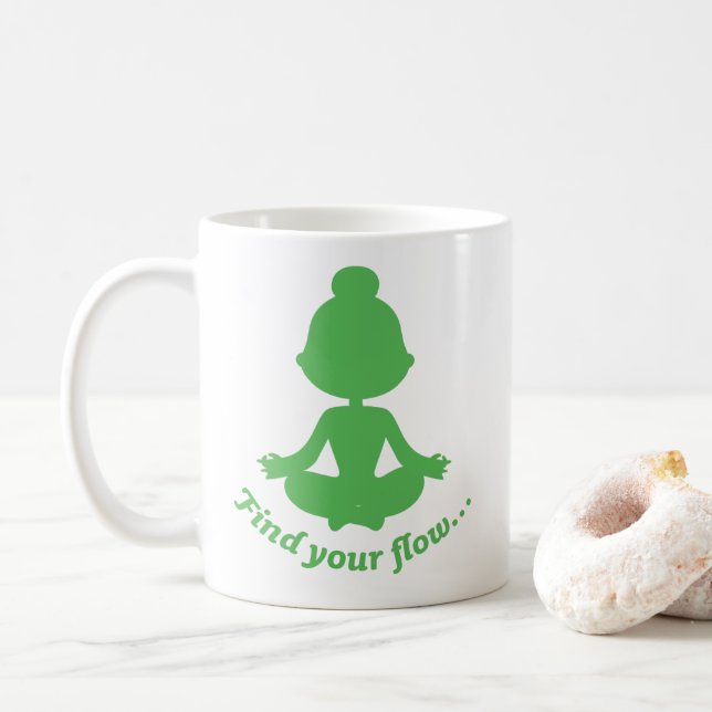 Tasse des Durchflusses finden (grün) (Mit Donut)