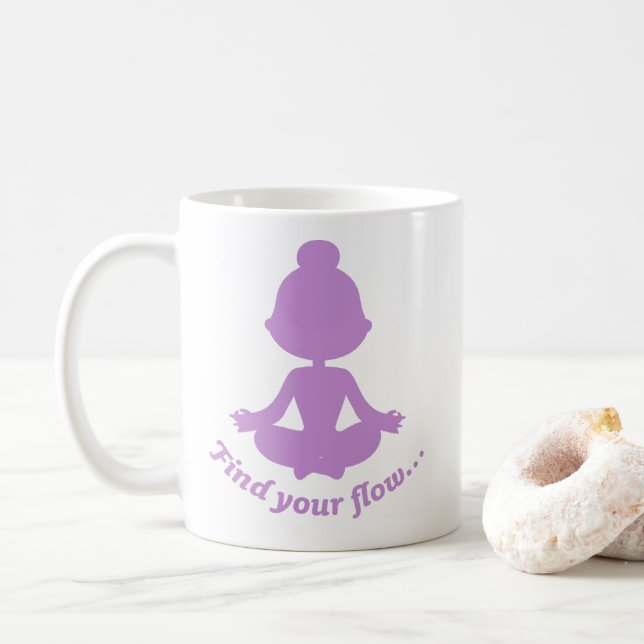 Tasse des Durchflusses finden (Lila) (Mit Donut)