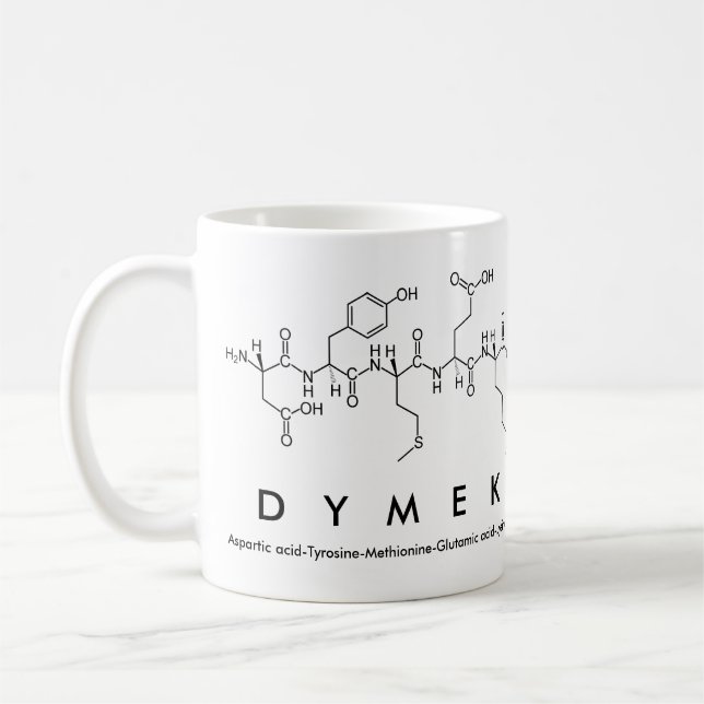Tasse des Dymek Peptids (Links)