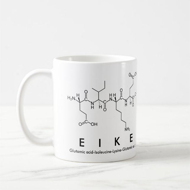 Tasse des Eike-Peptids (Links)