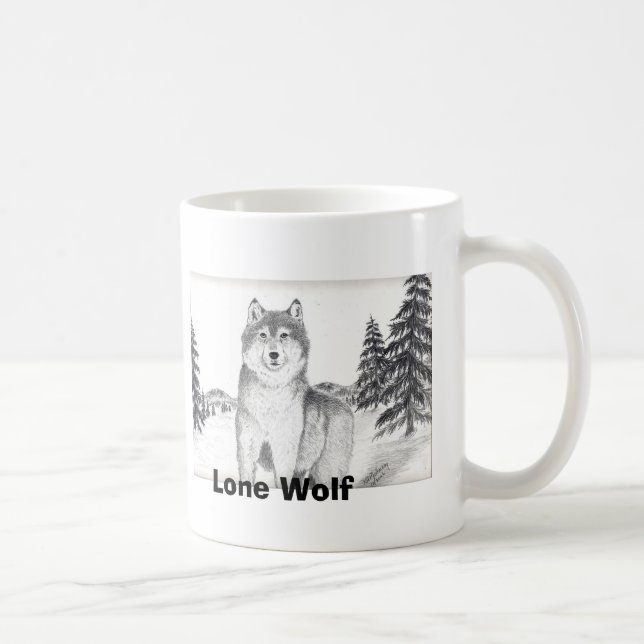 Tasse des einzigen Wolfs 06 (Rechts)