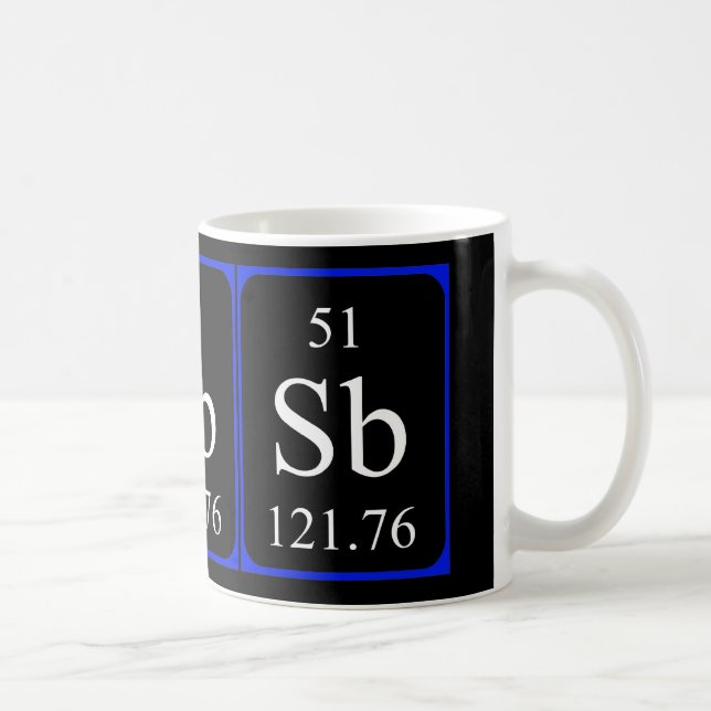 Tasse des Elements 51 - Antimonschwarz (Rechts)