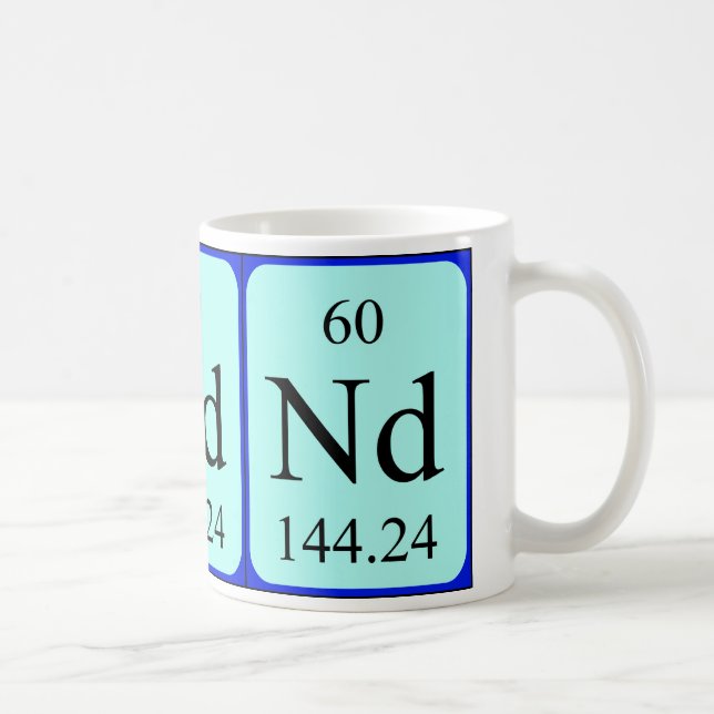 Tasse des Elements 60 - Neodym (Rechts)